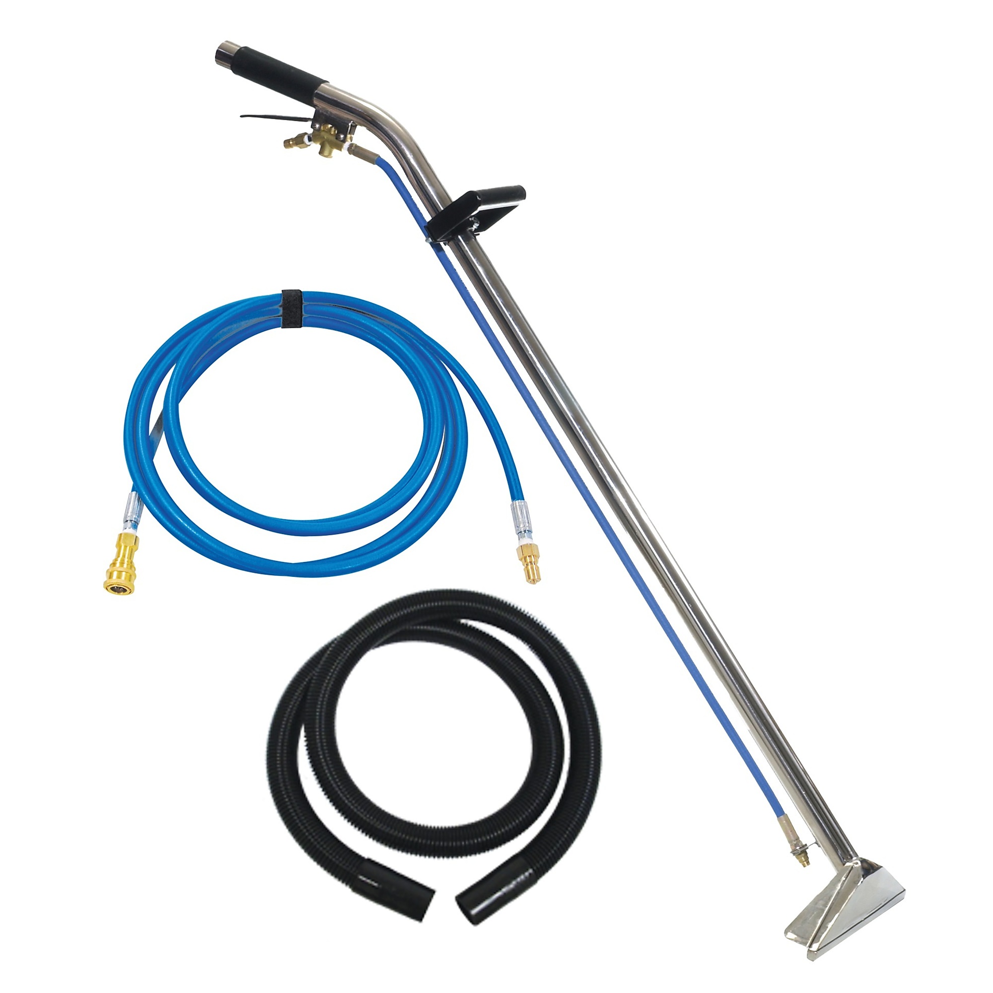 Sandia Products Jet Wand - 12in. Stainless Steel, Single Bend, 15ft. Vacuum and Solution Hoses, Model# 80-8009-A